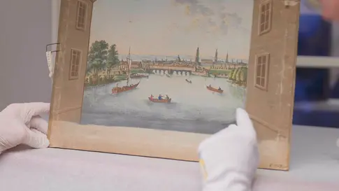Stadt in der Kiste - Guckkästen im Museum für Sächsische Volkskunst