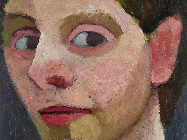 Paula Modersohn-Becker, Selbstbildnis, Frau, Hand, Hand am Kinn, Kopf, fragend